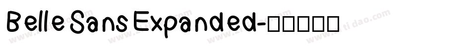 Belle Sans Expanded字体转换